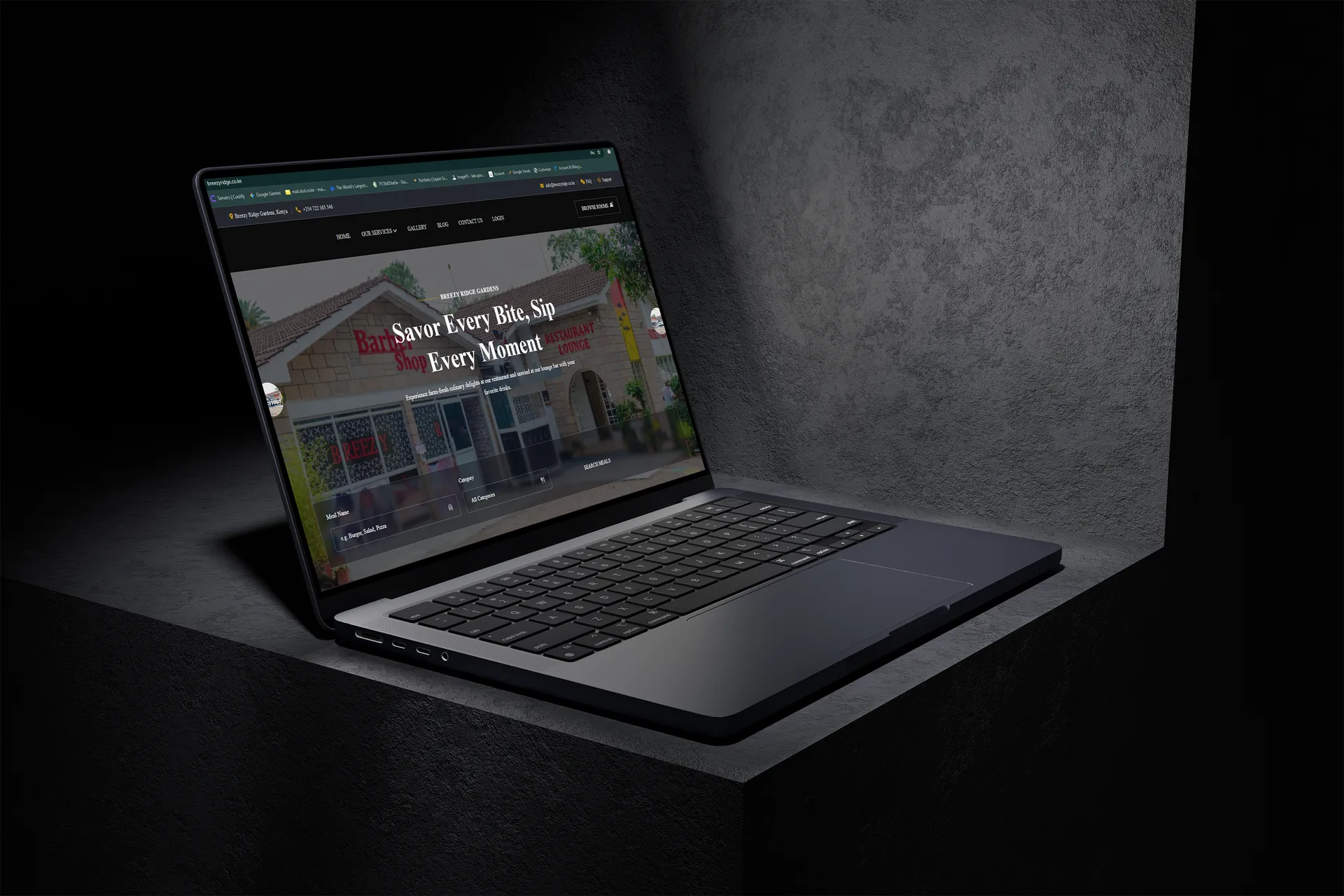 Breezy Ridge Gardens website by Mocky