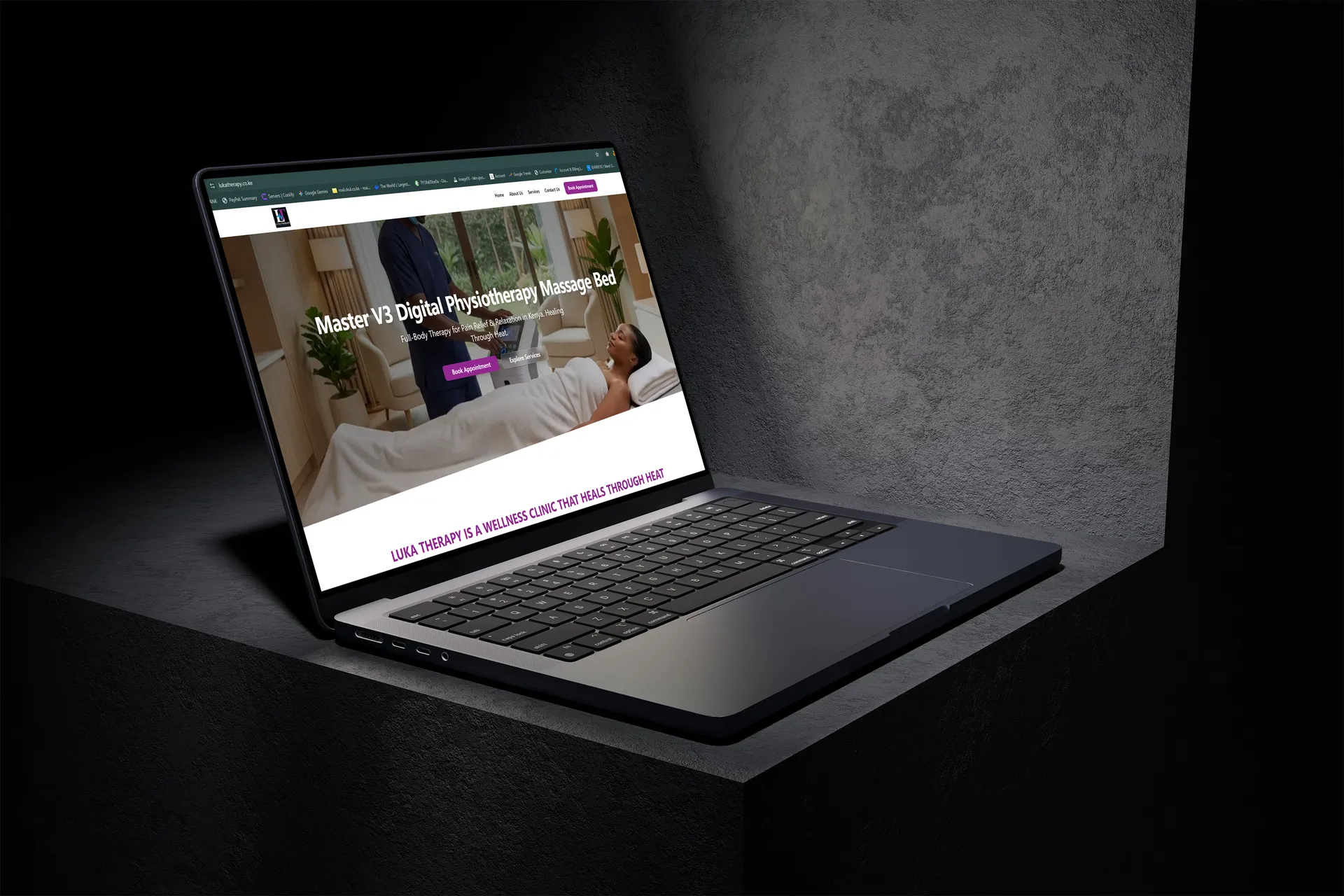 Luka Therapy website by Mocky