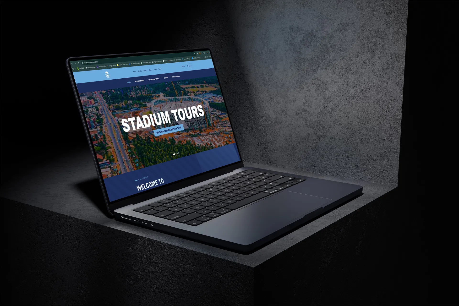 Magoma Sports Tours website by Mocky