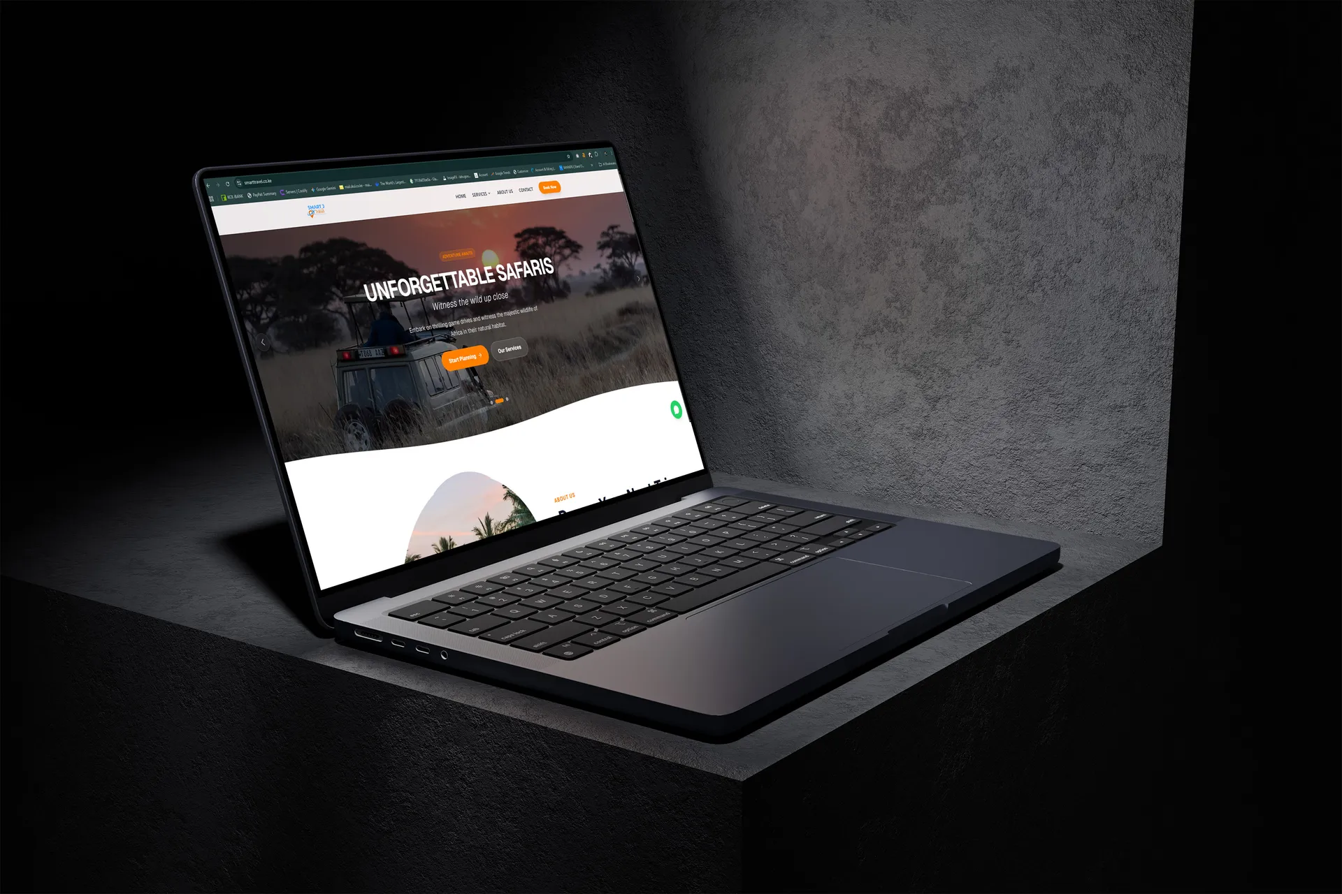 Smart Travel website by Mocky