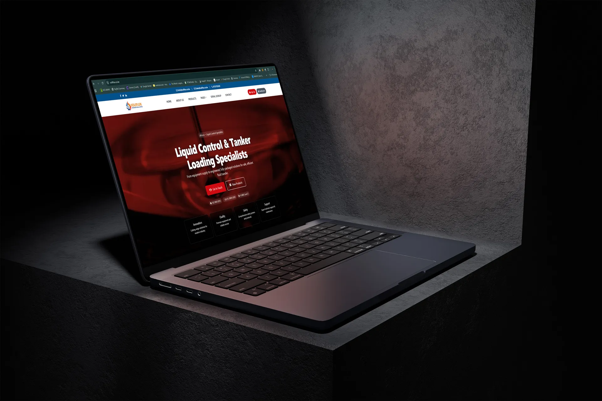 Soliflux website by Mocky